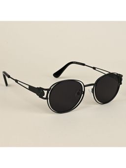 Voyage - Oval Sunglasses for Men & Women - Black (57)