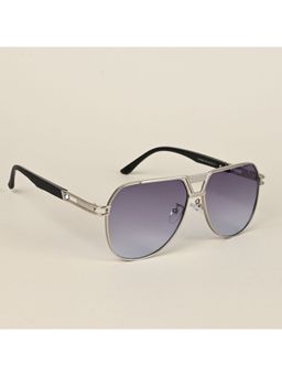 Voyage - Aviator Sunglasses for Men & Women - Silver (59)