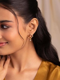 Shaya by CaratLane - Mandap Memories Gold Plated 925 Silver Earrings