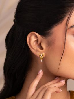 Shaya by CaratLane - Havan Hymn Gold Plated 925 Silver Earrings
