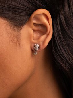 Shaya by CaratLane - Alankar Oxidised 925 Silver Earrings