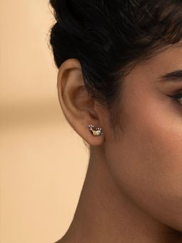 Shaya by CaratLane - Chuno Paakhi Oxidised 925 Silver Earrings
