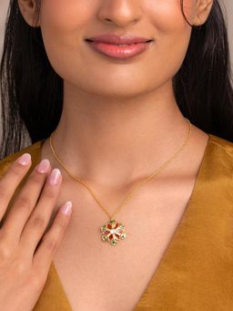 Shaya by CaratLane - Shubh Aarambh Gold Plated 925 Silver Necklace