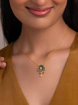 Shaya by CaratLane - Sangeet Swirl Gold Plated 925 Silver Necklace