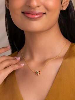 Shaya by CaratLane - Ribbon Katai Gold Plated 925 Silver Necklace