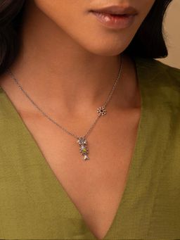 Shaya by CaratLane - Chuno Maach Oxidised 925 Silver Necklace