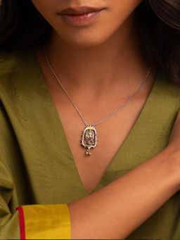 Shaya by CaratLane - Romoni Oxidised 925 Silver Necklace
