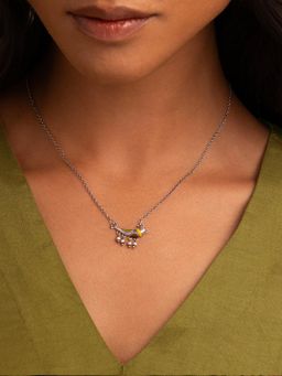 Shaya by CaratLane - Khag Oxidised 925 Silver Necklace