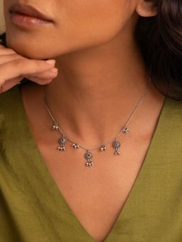 Shaya by CaratLane - Konika Oxidised 925 Silver Necklace