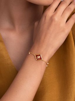 Shaya by CaratLane - Nagada Gold Plated 925 Silver Bracelet