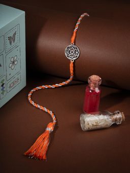 Shaya by CaratLane - Kolam Sikku 925 Silver Rakhi