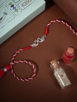 Shaya by CaratLane - Pichwai Mayur 925 Silver Rakhi