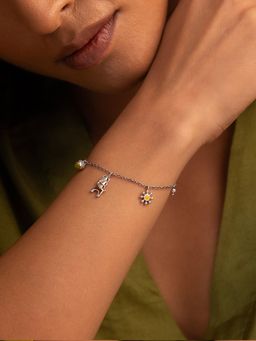 Shaya by CaratLane - Samhati Oxidised 925 Silver Bracelet