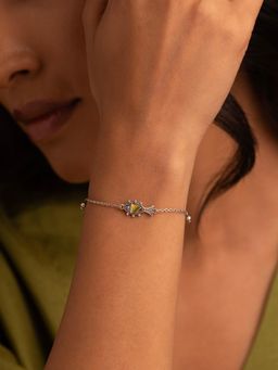 Shaya by CaratLane - Chuno Maach Oxidised 925 Silver Bracelet