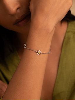 Shaya by CaratLane - Proshun Oxidised 925 Silver Bracelet