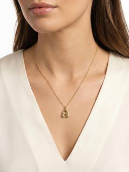 Carlton London - 18Kt Plated Initial A Pendant Necklace