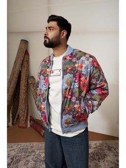 Snitch - X Bismil Multi-Color Floral Puffer Jacket for Men