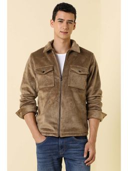 Allen Solly - Men Brown Textured Jacket