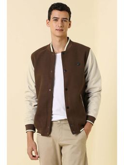 Allen Solly - Men Brown Colorblock Jacket