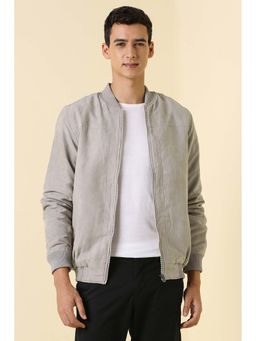 Allen Solly - Men Grey Solid Jacket