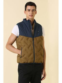 Allen Solly - Men Khaki Colorblock Jacket