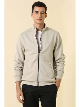 Allen Solly - Men Cream Textured Jacket