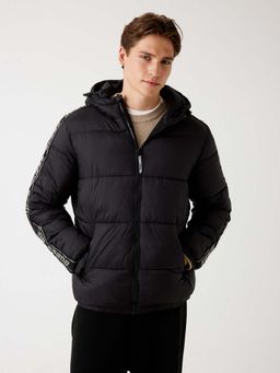 Guess - Men Black Solid Jacket