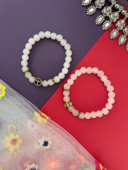 Digital Dress Room - Peace/Skull Charm Bracelet (Pack of 2)