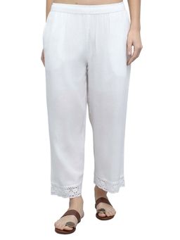 Monte Carlo - Women Regular Solid White Palazzo