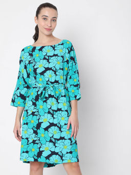 VERO MODA - Women Floral Green Shift Dress