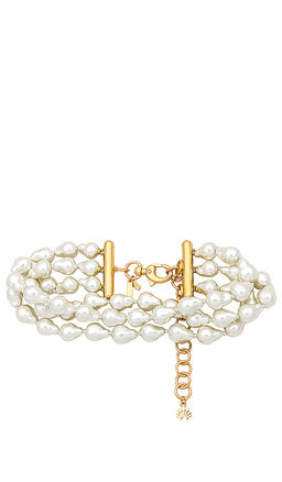 Lele Sadoughi - Jackie Pearl Triple Row Choker