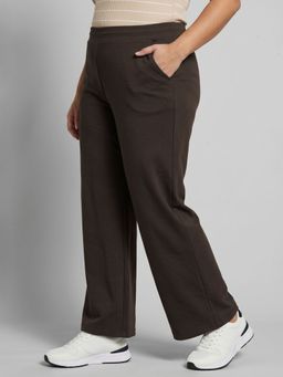 max - Women Solid Brown Trackpant