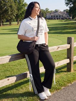 max - Women Striped Regular Fit Trackpant
