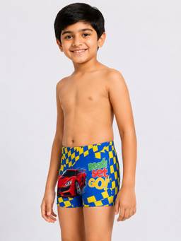 LYCOT - Boys Blue Printed Swim Shorts