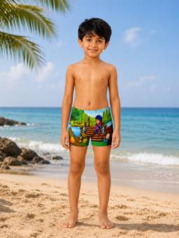 LYCOT - Boys Multi-Colour Printed Swim Shorts