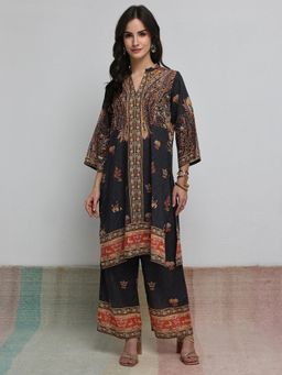Libas - Black Ethnic Motifs Printed Co-Ord Set