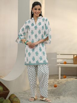 Libas - White Floral Printed Co-Ord Set