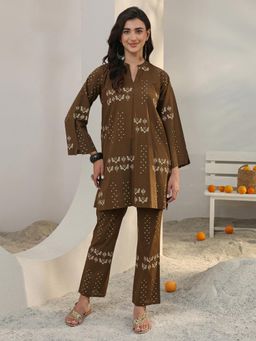 Libas - Brown Floral Co-Ord Set