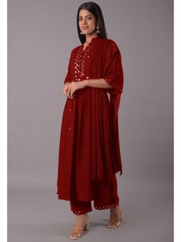 UTSAV FASHION - Women Mirror Work Empire Sequinned Kurta With Pant