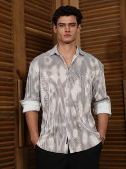 Campus Sutra - Multi-Color Abstract Regular Fit Shirt