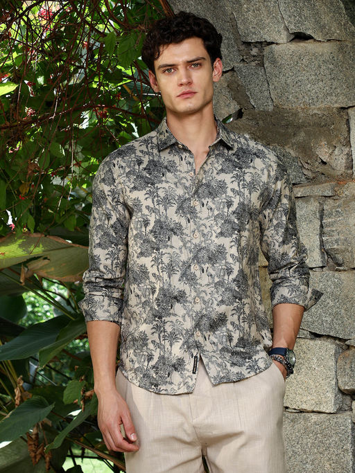 CAHOOT Multi-Color Printed Regular Fit Shirt