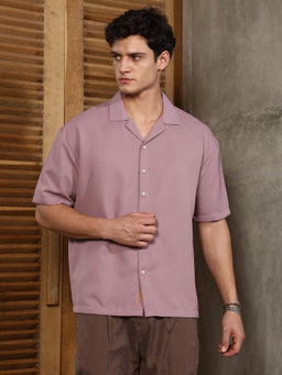 Campus Sutra - Pink Solid Regular Fit Shirt
