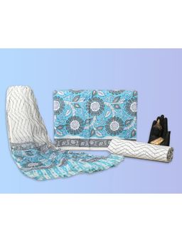 HANDME - Artisan Hand Block Print Premium Cotton Unstitched Dress Material (Set of 3)