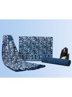 HANDME - Heritage Hand Block Print Cotton Unstitched Dress Material (Set of 3)