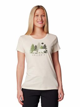 Columbia - Womens White Daisy Days Short Sleeve Graphic Tshirt