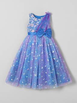 Hopscotch - Sequinned Bow Applique Gown