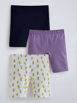 Hopscotch - Fruit Anti-Microbial Cycling Shorts (Pack Of 3)