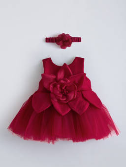 Hopscotch - 3D Floral Applique Dress