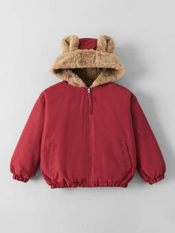 Hopscotch - Ear Applique Fur Jacket