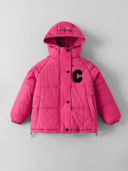 Hopscotch - Hooded Raglan Sleeves Long Coat Q